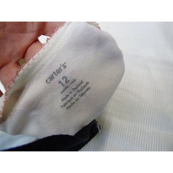 Carter’s Baby Soft Short sleeve bodysuit, Ivory, 12 months - Picture 6 of 6